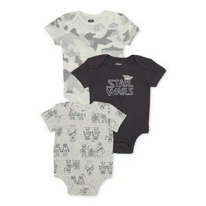 Star Wars Baby Boys Bodysuit, 3-Pack